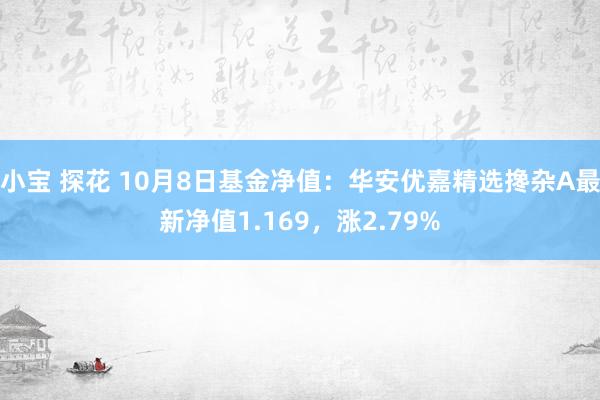 小宝 探花 10月8日基金净值：华安优嘉精选搀杂A最新净值1.169，涨2.79%