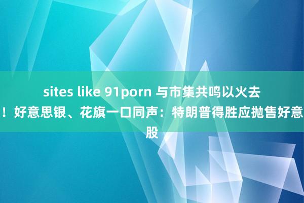 sites like 91porn 与市集共鸣以火去蛾中！好意思银、花旗一口同声：特朗普得胜应抛售好意思股