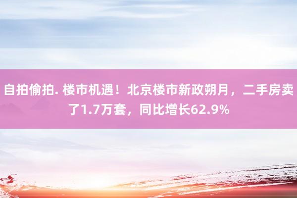 自拍偷拍. 楼市机遇！北京楼市新政朔月，二手房卖了1.7万套，同比增长62.9%