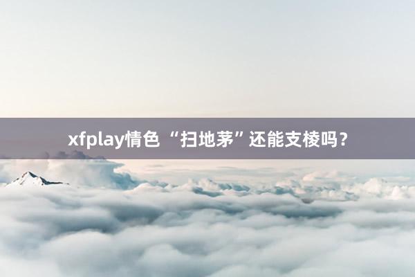 xfplay情色 “扫地茅”还能支棱吗？