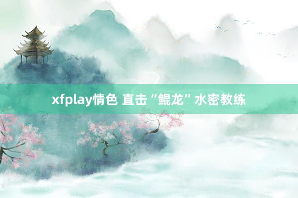 xfplay情色 直击“鲲龙”水密教练