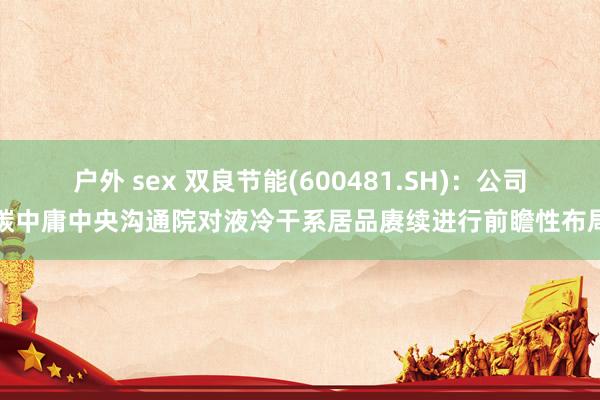 户外 sex 双良节能(600481.SH)：公司碳中庸中央