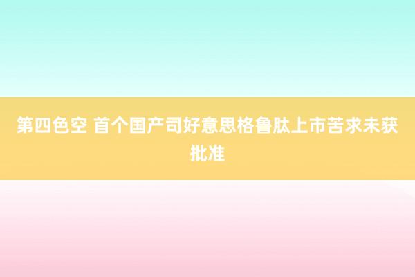 第四色空 首个国产司好意思格鲁肽上市苦求未获批准